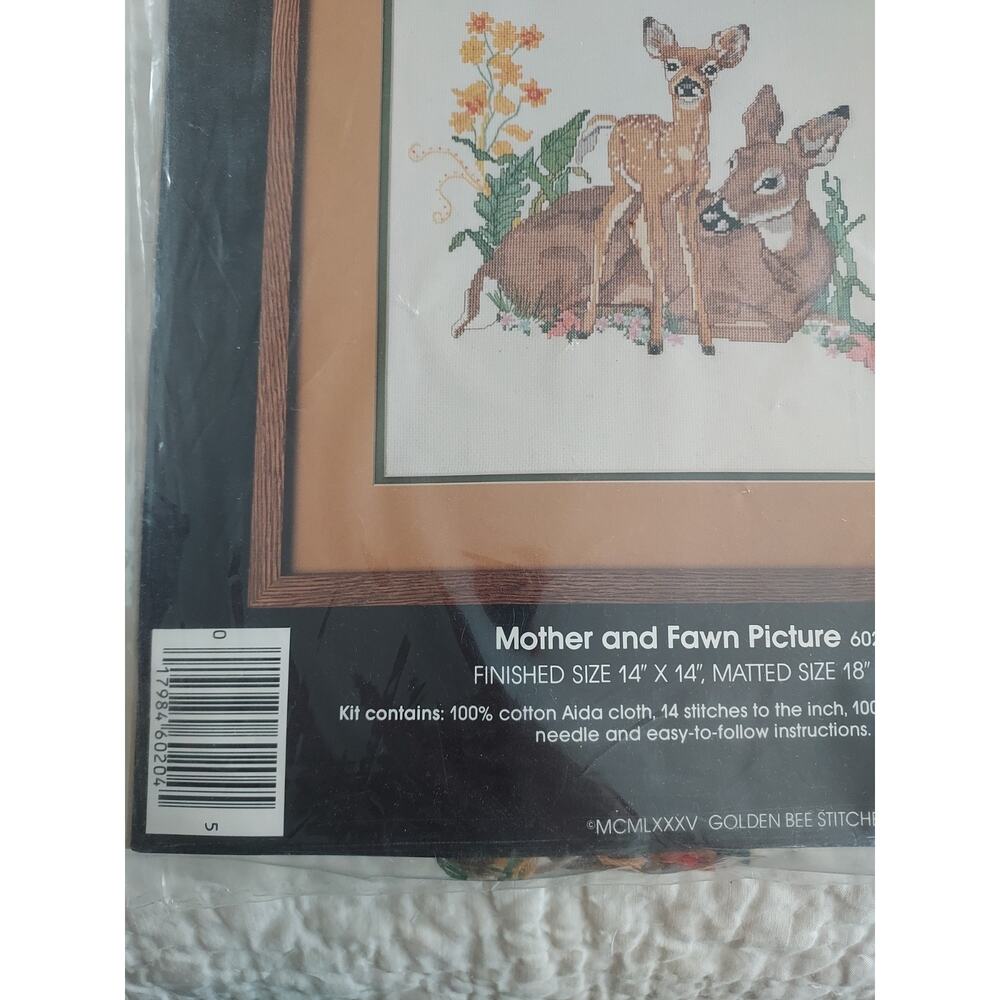 New Golden Bee Counted Cross Stitch Kit NWT 14" x 14" size USA made see descript - Picture 2 of 8